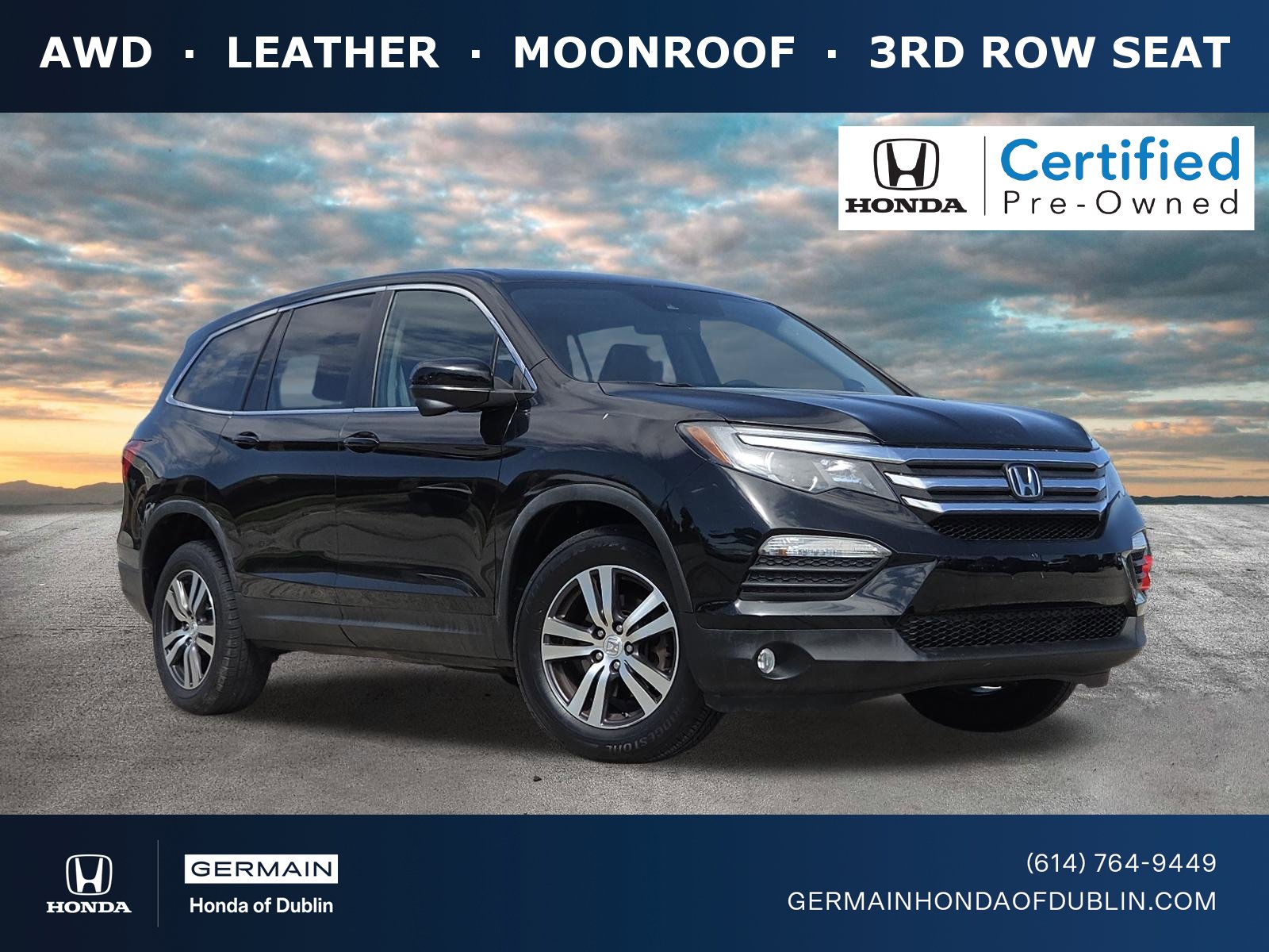 Certified 2017 Honda Pilot EX-L