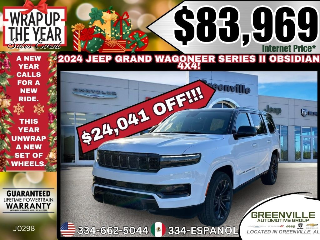 New 2024 Jeep Grand Wagoneer Series II w/ Quick Order Packagew 28T