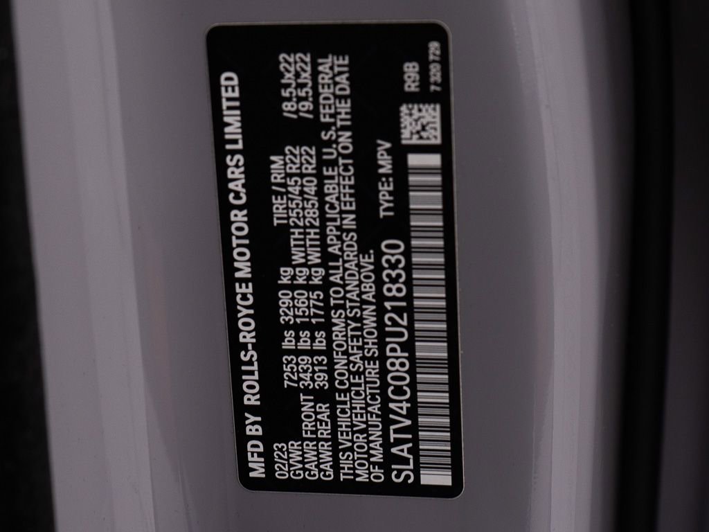 Certified 2023 Rolls-Royce Cullinan w/ Dark Exterior Package AWD/4WD image 57