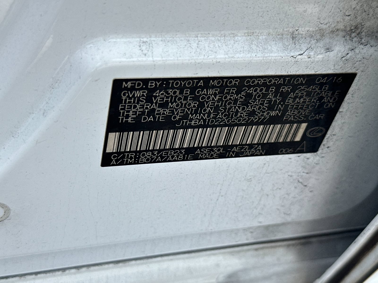 Used 2016 Lexus IS 200t w/ F Sport Package RWD image 31
