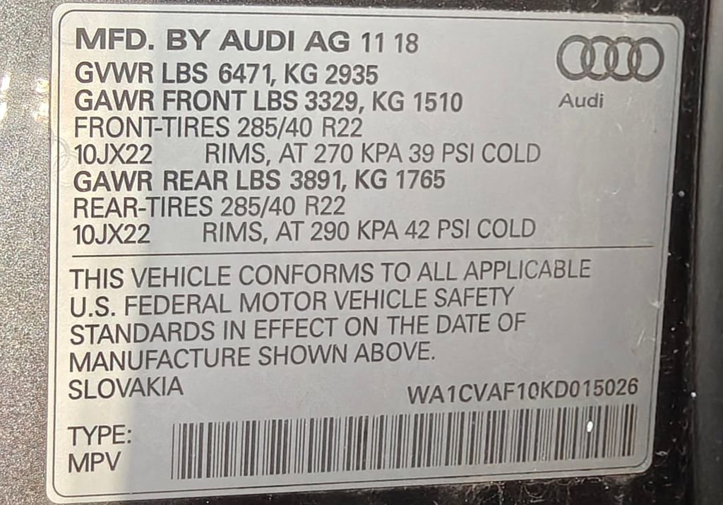 Used 2019 Audi Q8 Prestige image 89
