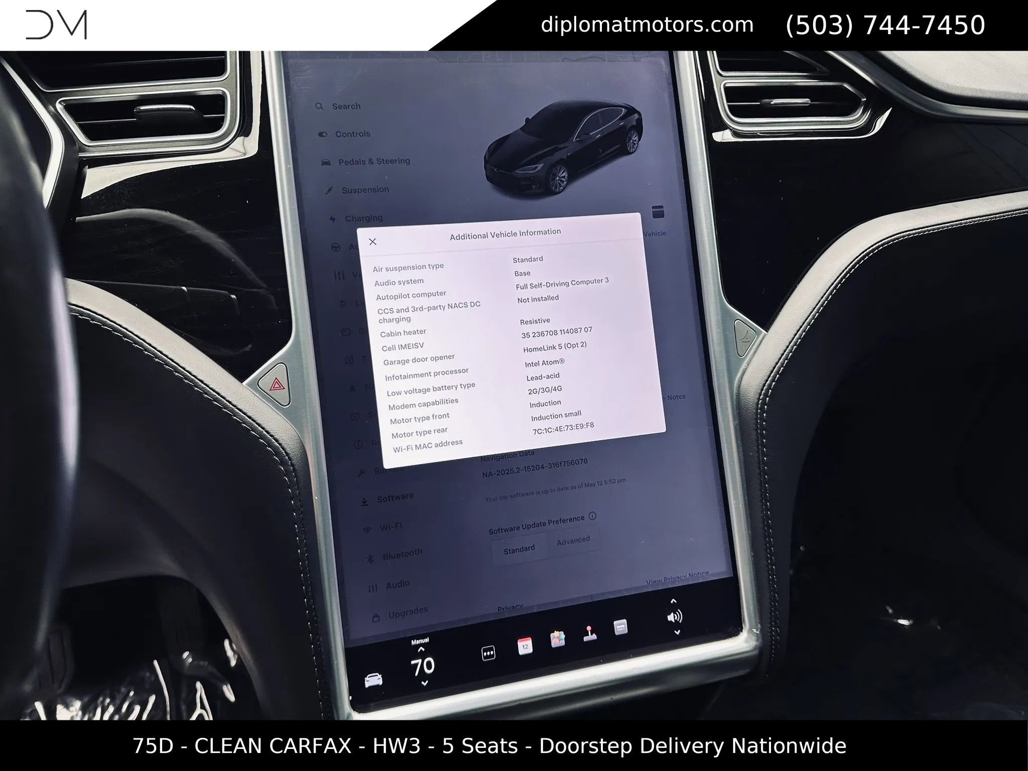 Used 2018 Tesla Model S 75D AWD/4WD image 34
