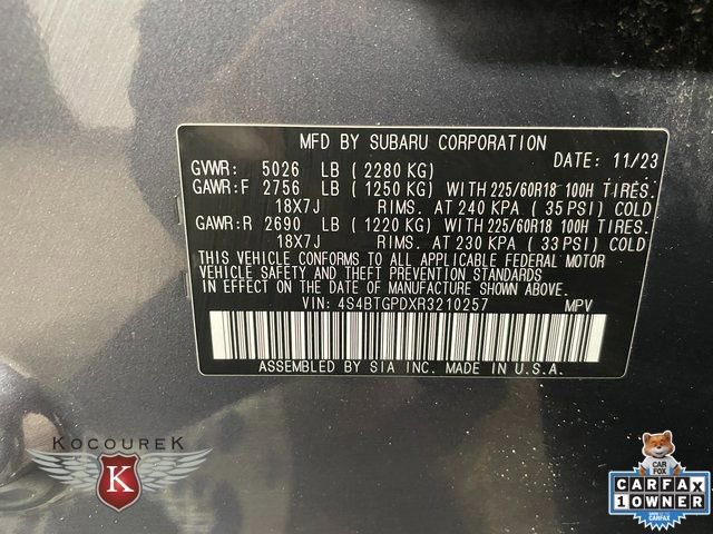 Used 2024 Subaru Outback Touring XT w/ Popular Package #2 image 28