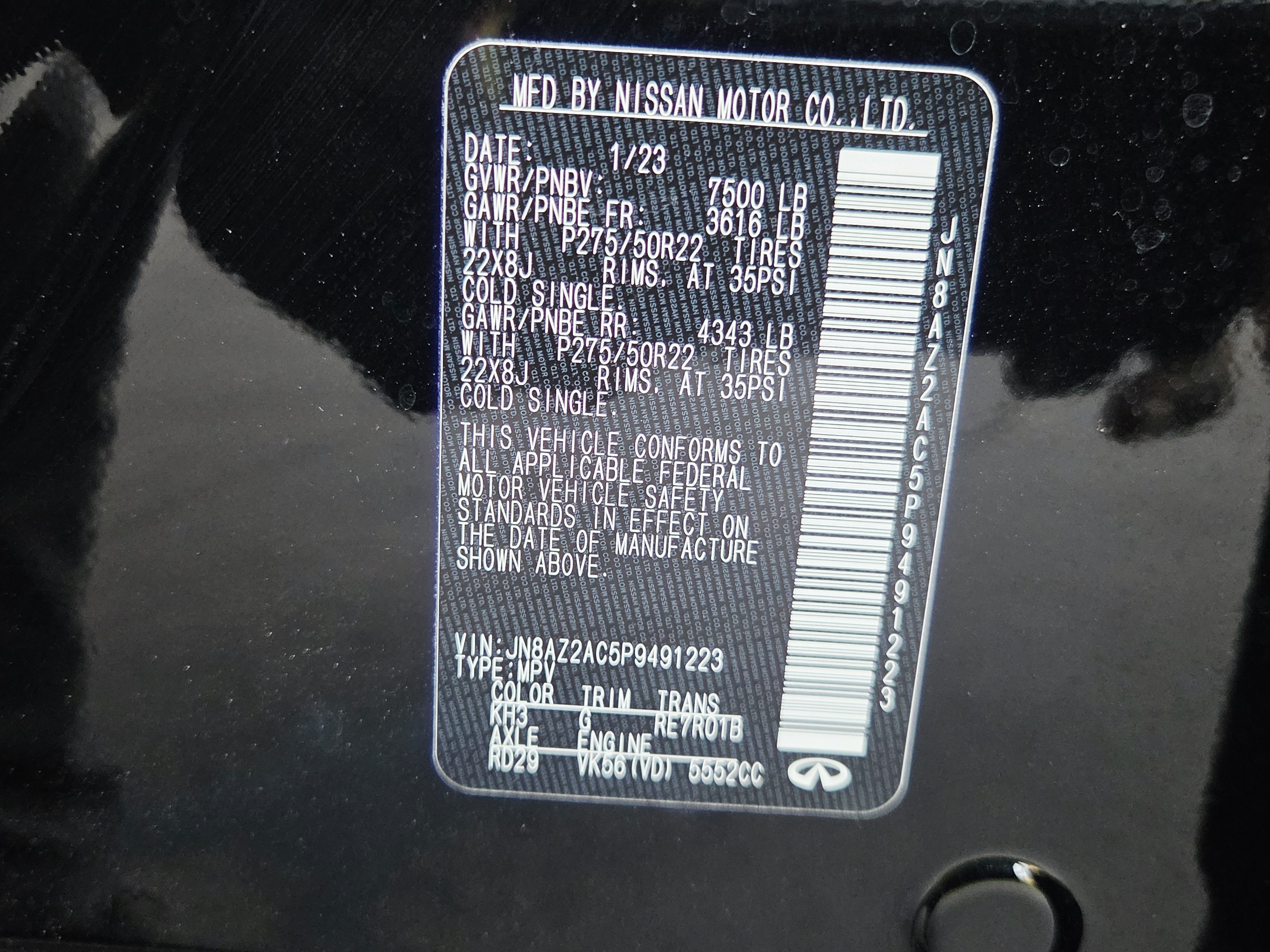 Used 2023 INFINITI QX80 4WD image 38