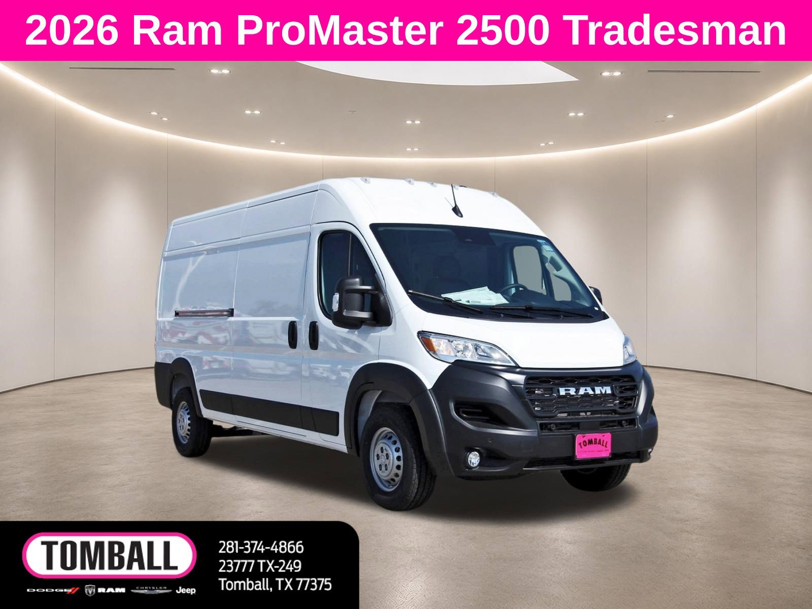 New 2026 RAM ProMaster 2500 w/ Safety Group FWD image 1