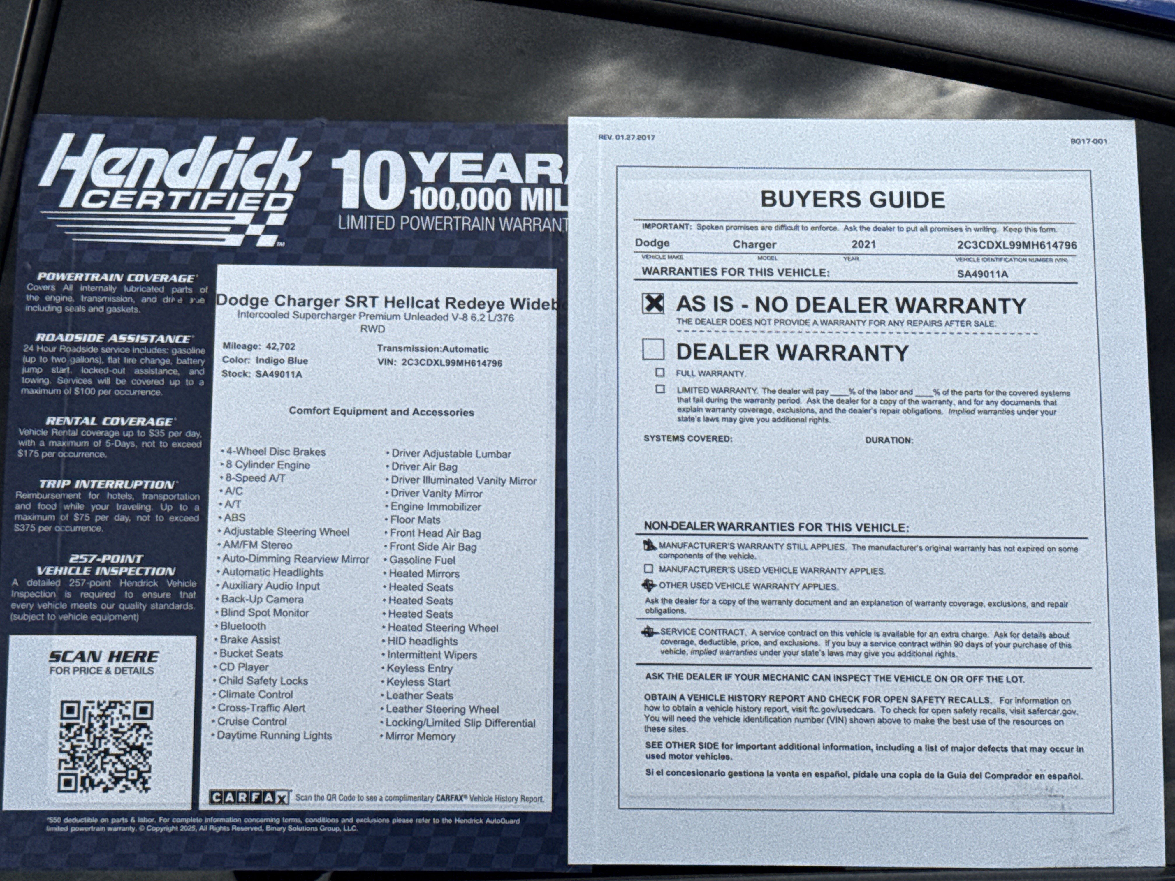 Used 2021 Dodge Charger SRT Hellcat RWD image 37