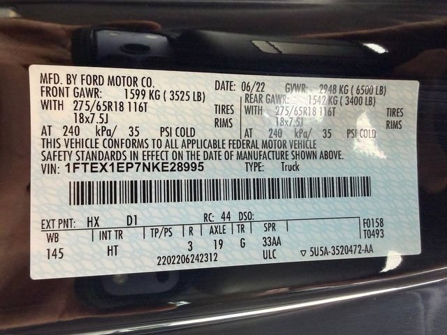 Used 2022 Ford F150 Lariat w/ Equipment Group 502A High AWD/4WD image 24