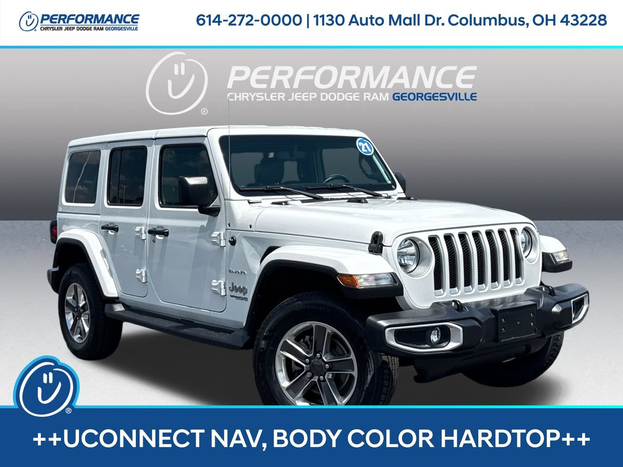 Used 2021 Jeep Wrangler Unlimited Sahara w/ Uconnect 4C Nav & Sound Group