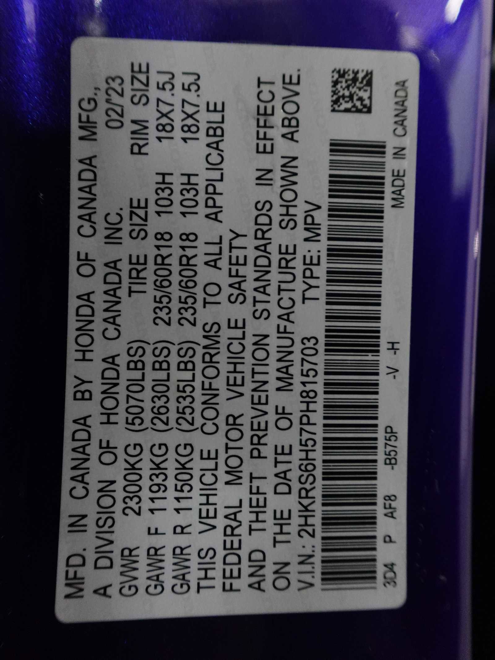 Certified 2023 Honda CR-V Sport image 30