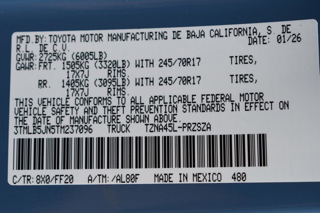 New 2026 Toyota Tacoma SR5 image 15