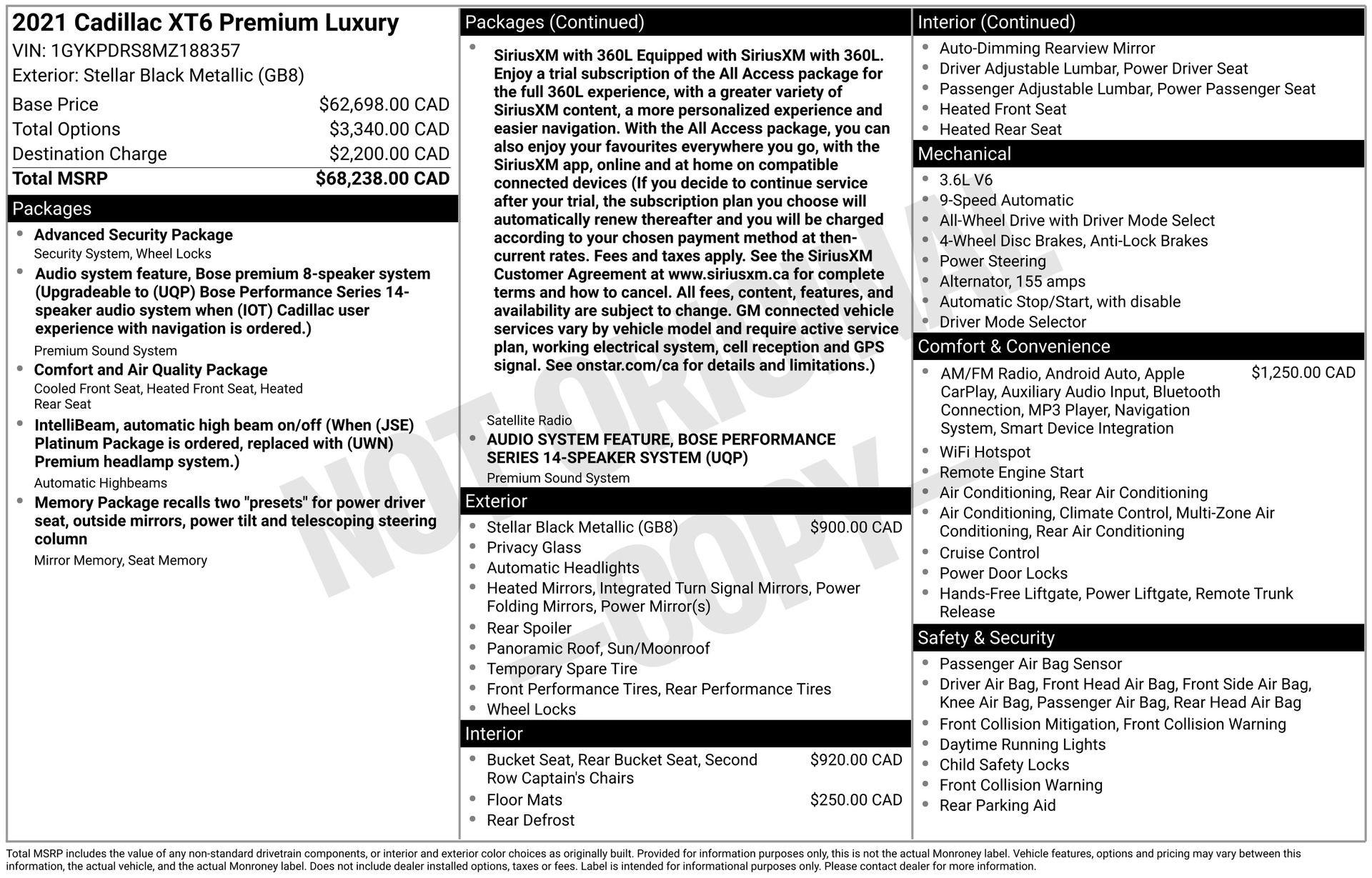 Used 2021 Cadillac XT6 Premium Luxury image 3