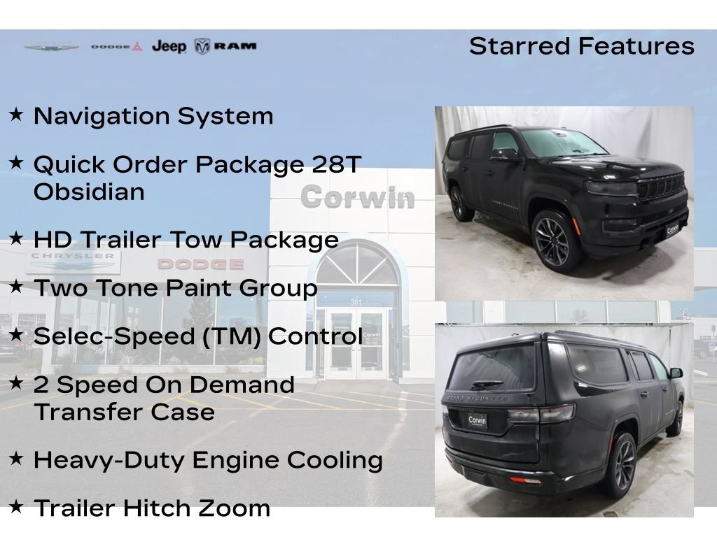 New 2025 Jeep Grand Wagoneer L Series II Obsidian w/ Quick Order Packagew 28T AWD/4WD image 10