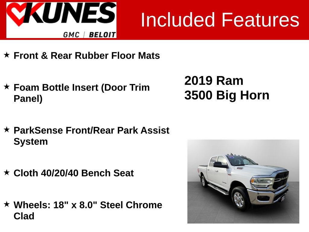 Used 2019 RAM 3500 Big Horn image 3