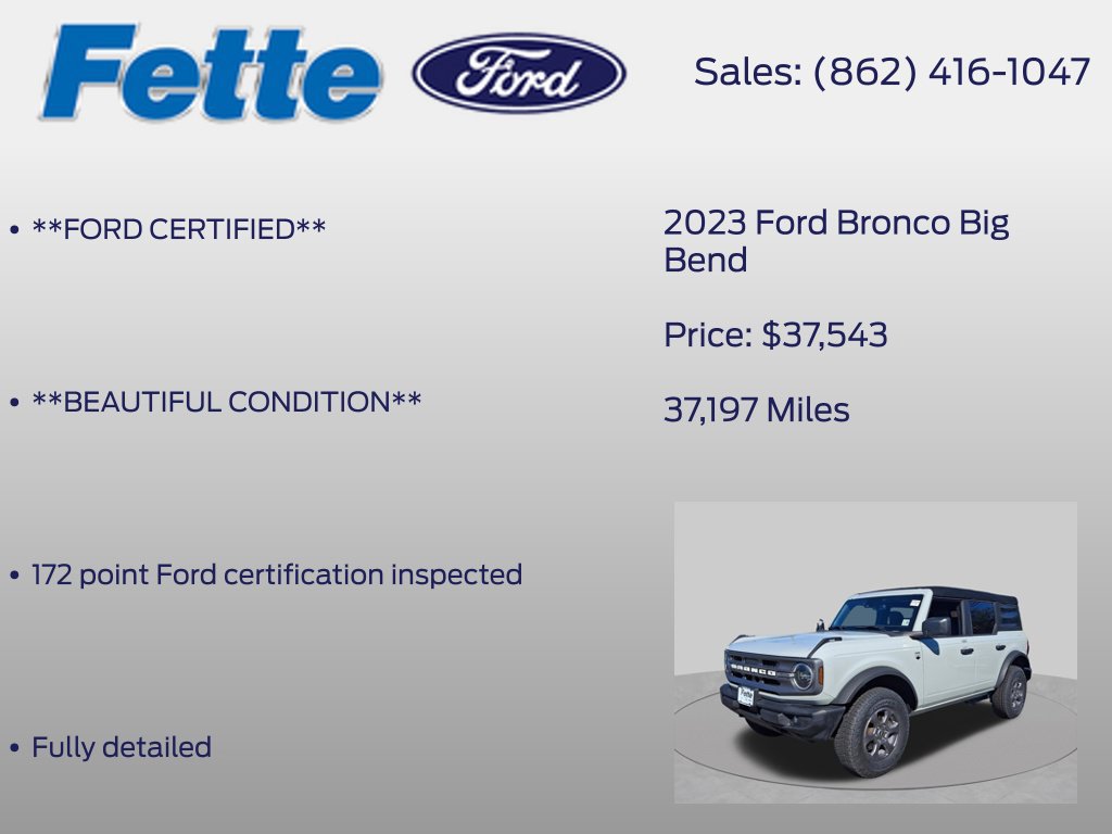 Used 2023 Ford Bronco Big Bend AWD/4WD image 6