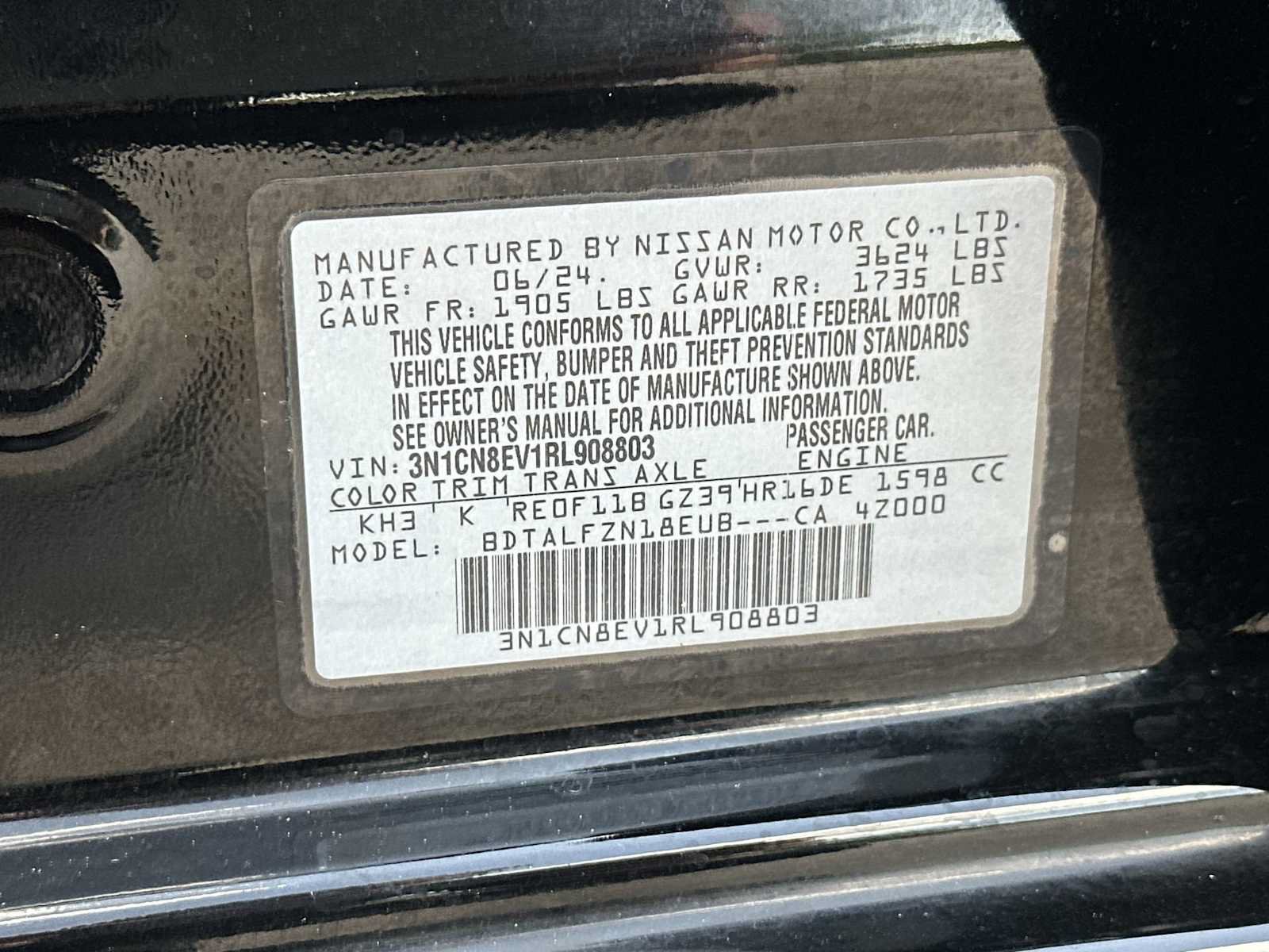 Used 2024 Nissan Versa SV FWD image 38