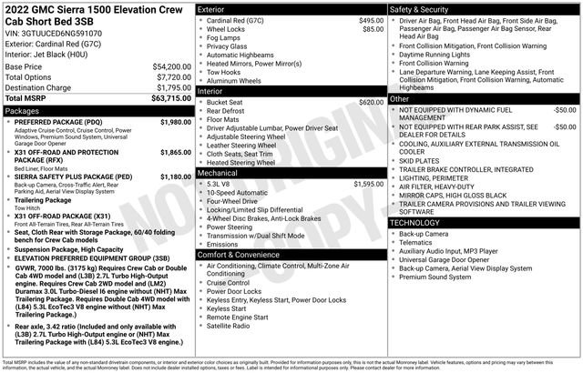 Used 2022 GMC Sierra 1500 Elevation w/ Preferred Package image 4