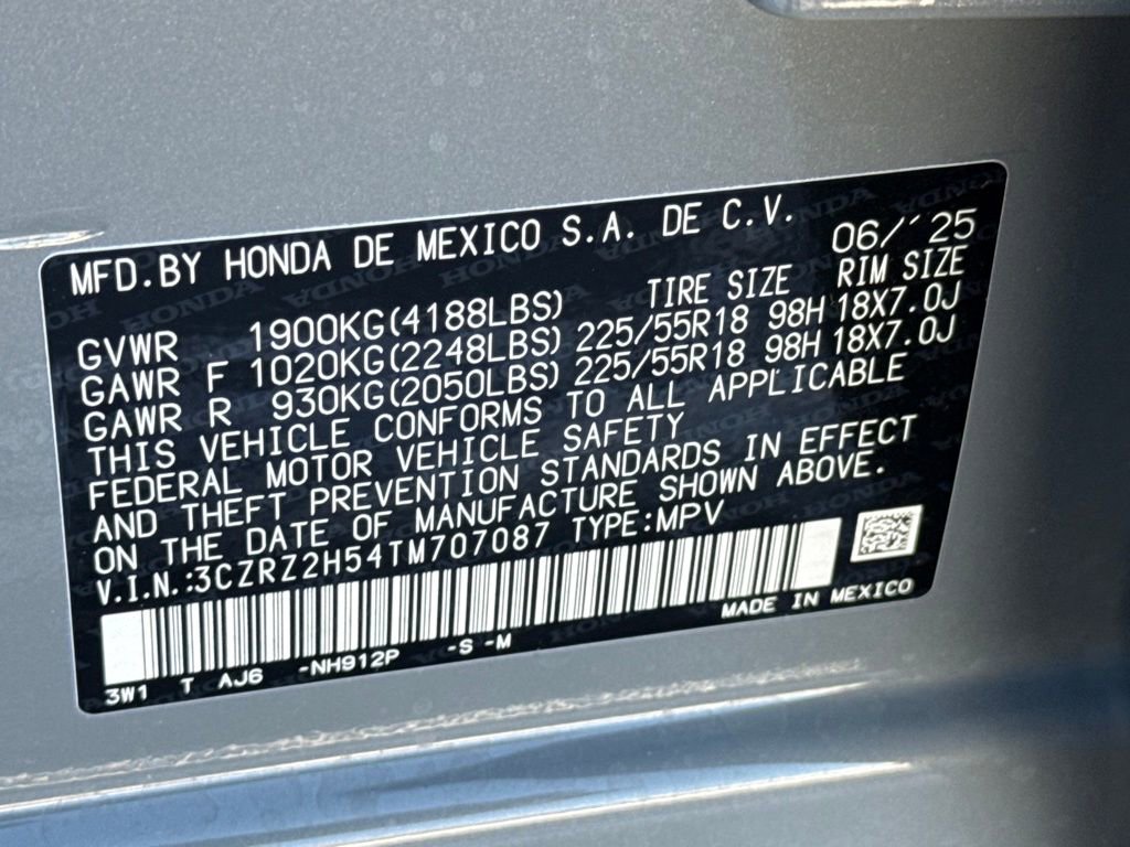 Certified 2026 Honda HR-V Sport image 30