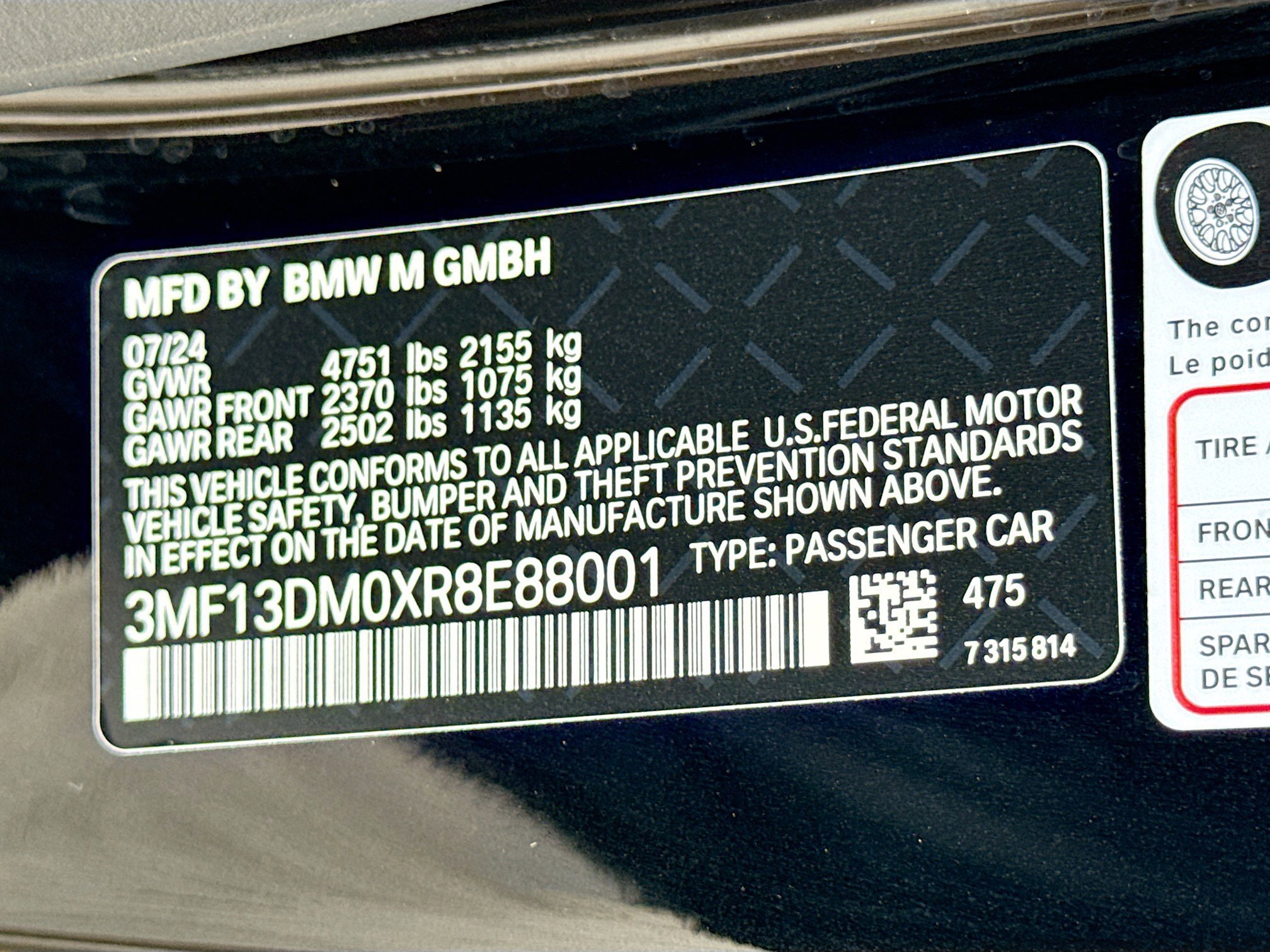 Used 2024 BMW M2 w/ Lighting Package RWD image 44
