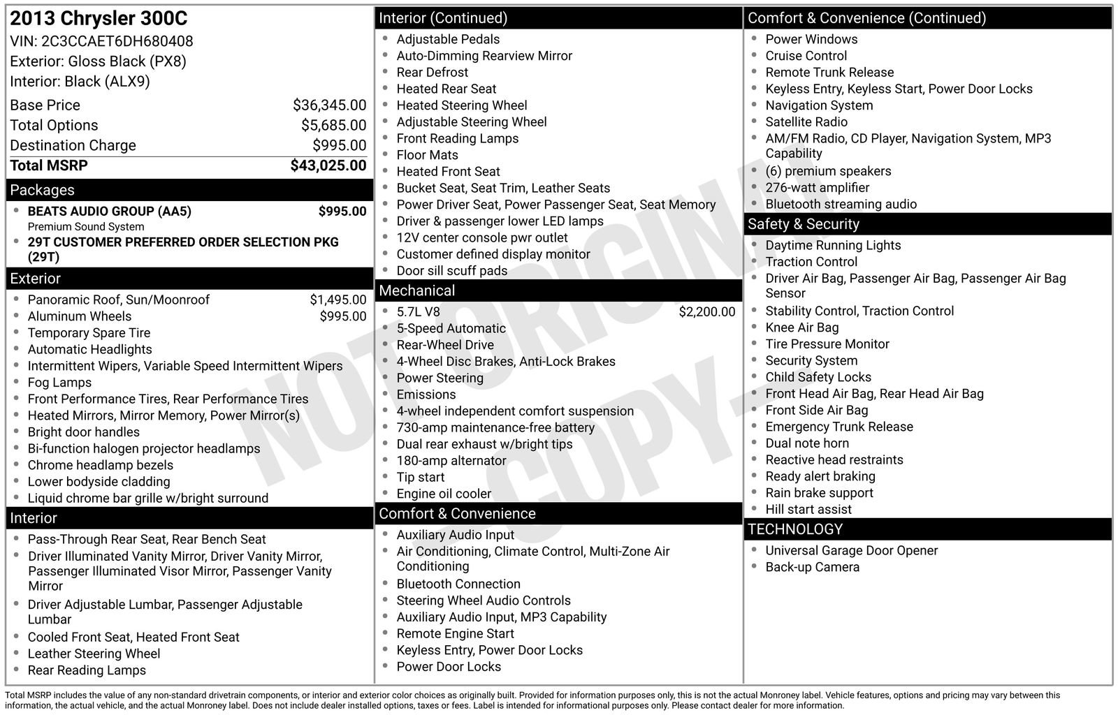 Used 2013 Chrysler 300 C w/ Beats Audio Group RWD image 42