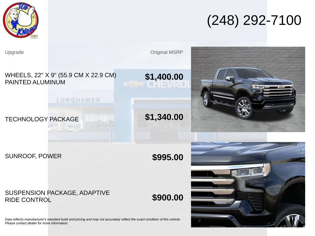 New 2026 Chevrolet Silverado 1500 High Country w/ Technology Package AWD/4WD image 5