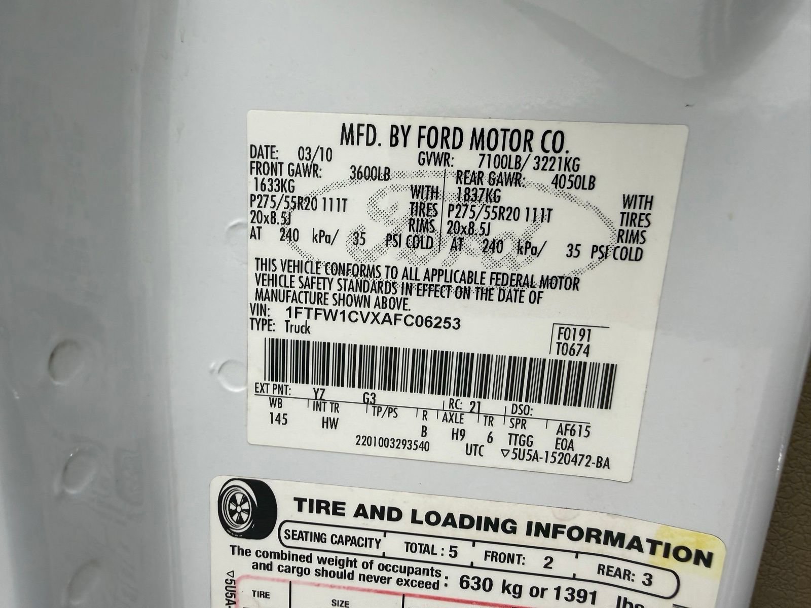 Used 2010 Ford F150 Lariat RWD image 22