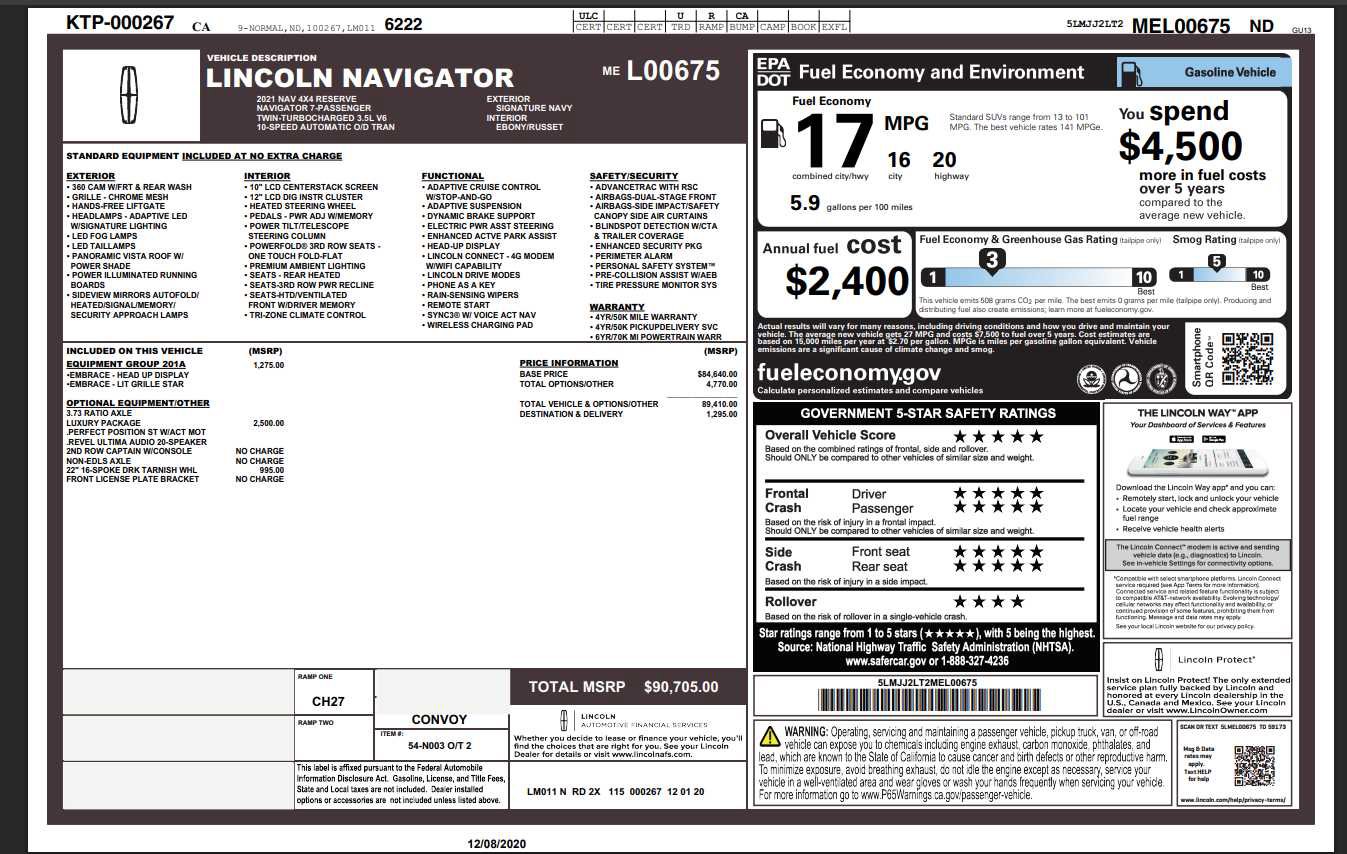 Used 2021 Lincoln Navigator Reserve w/ Luxury Package image 11