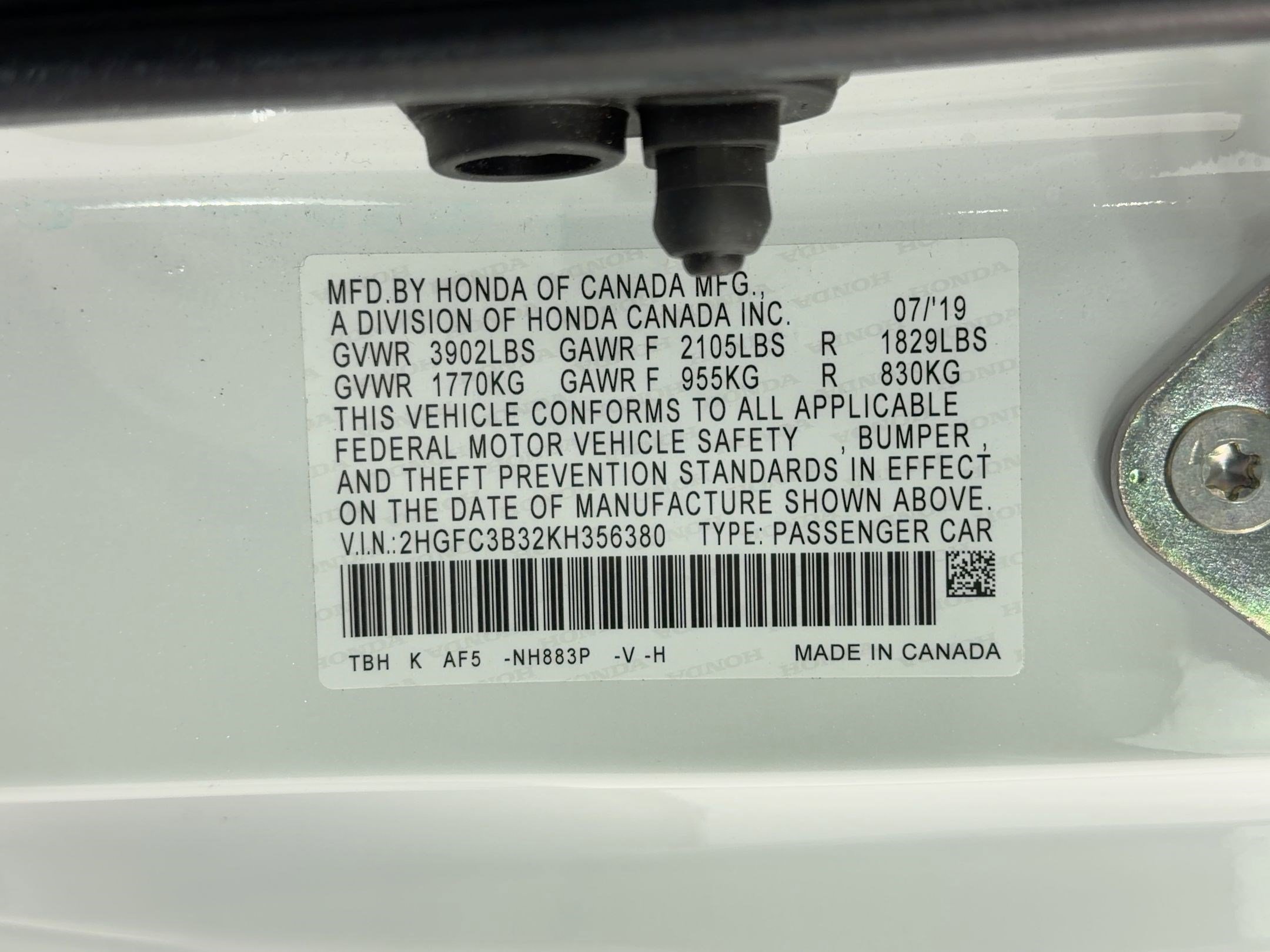 Certified 2019 Honda Civic EX image 20