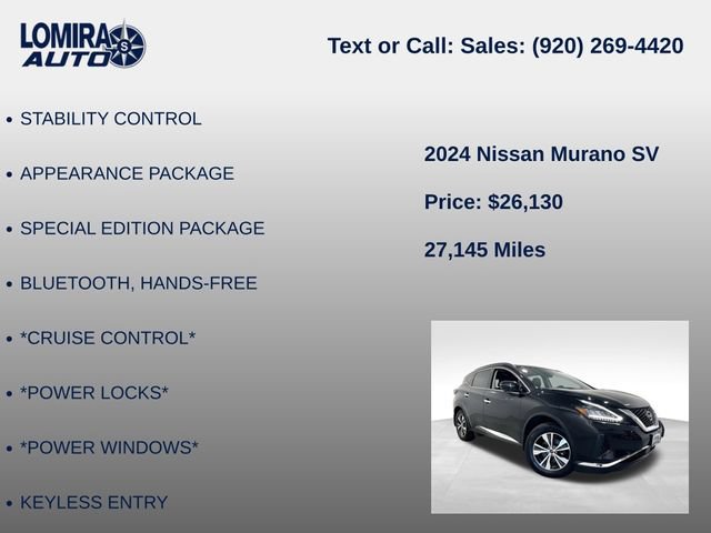 Used 2024 Nissan Murano SV AWD/4WD image 8