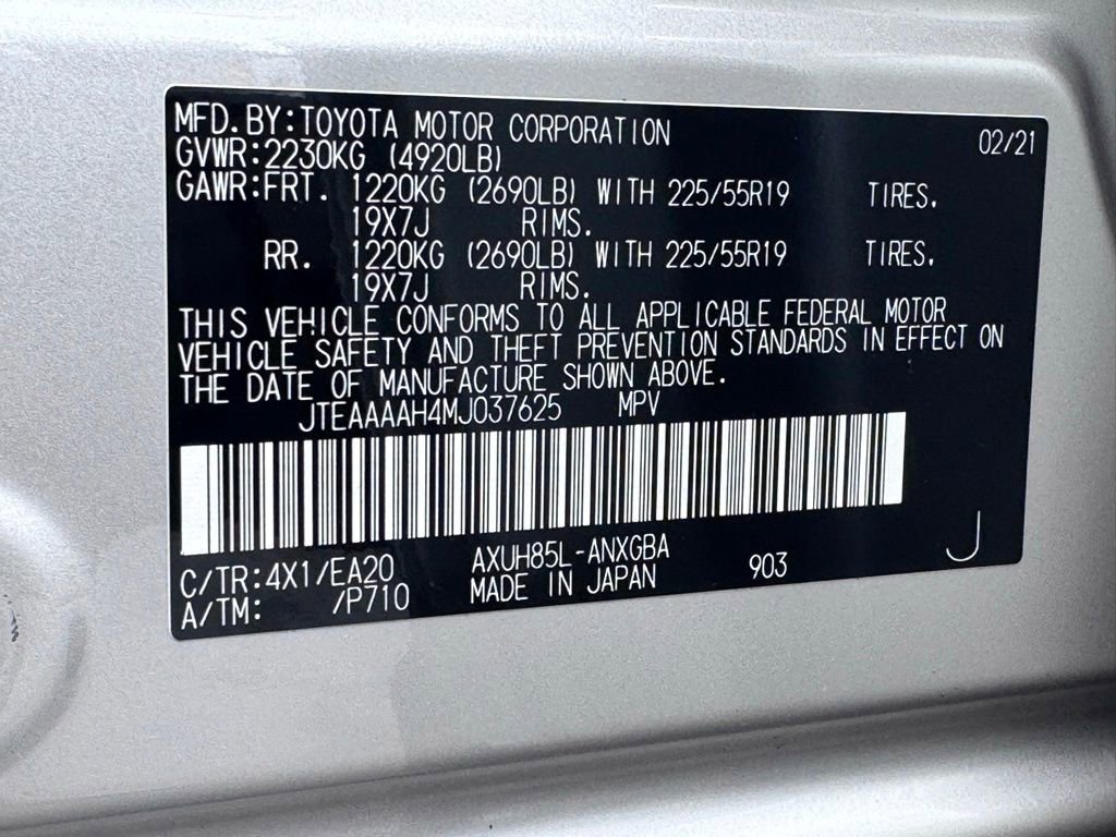 Used 2021 Toyota Venza XLE w/ Softex Package AWD/4WD image 42