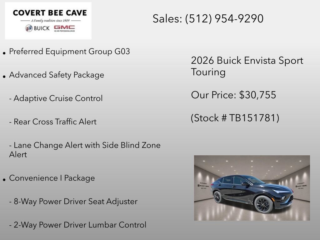 New 2026 Buick Envista Sport Touring w/ Convenience I Package FWD image 6