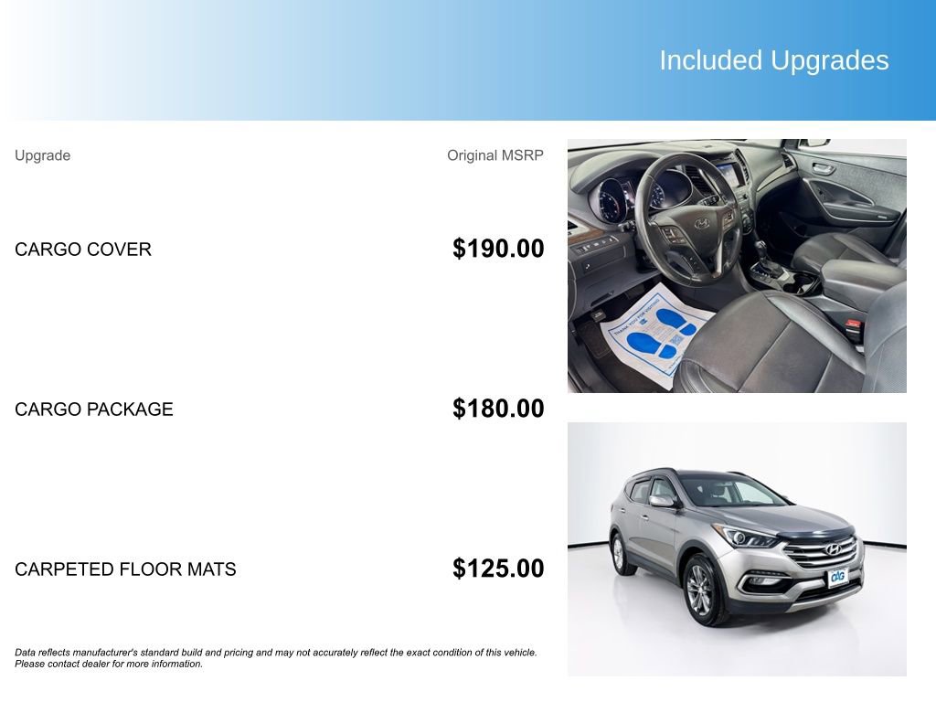 Used 2017 Hyundai Santa Fe Sport 2.0T w/ Cargo Package FWD image 5