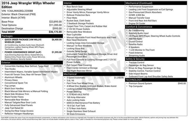 Used 2016 Jeep Wrangler Sport image 31