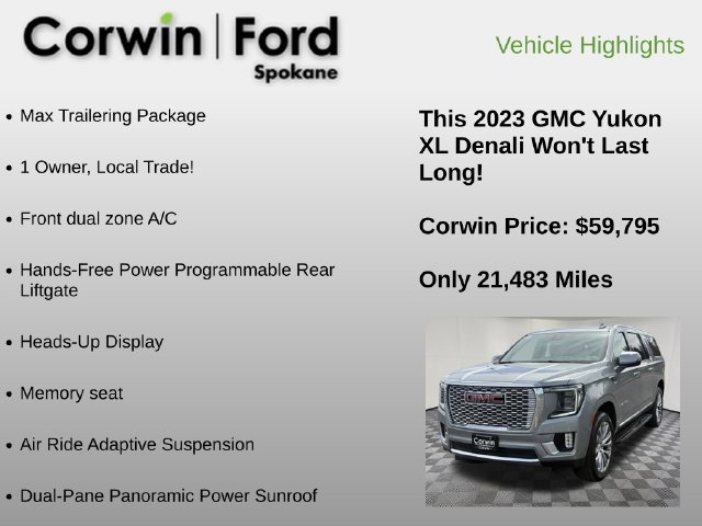Used 2023 GMC Yukon XL Denali w/ Advanced Technology Package AWD/4WD image 6