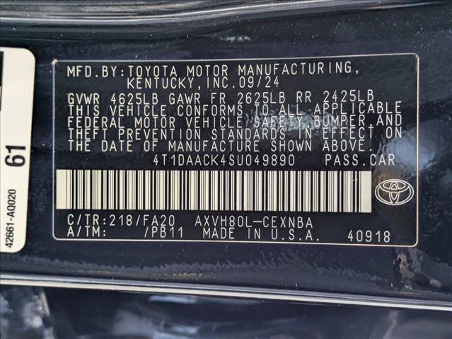 Used 2025 Toyota Camry LE w/ Convenience Package FWD image 24