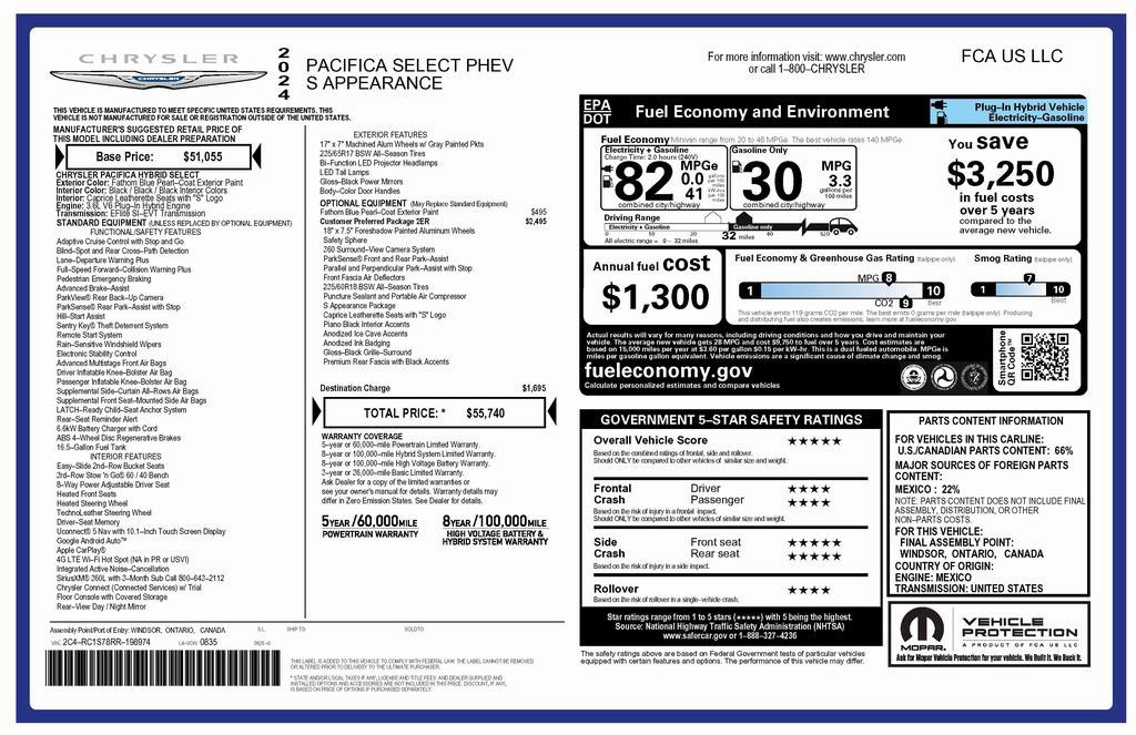 Certified 2024 Chrysler Pacifica Limited image 4