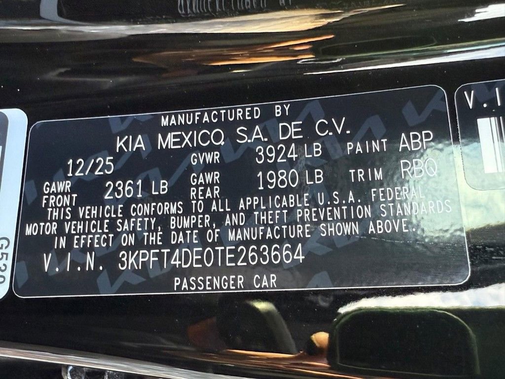 New 2026 Kia K4 LX image 26