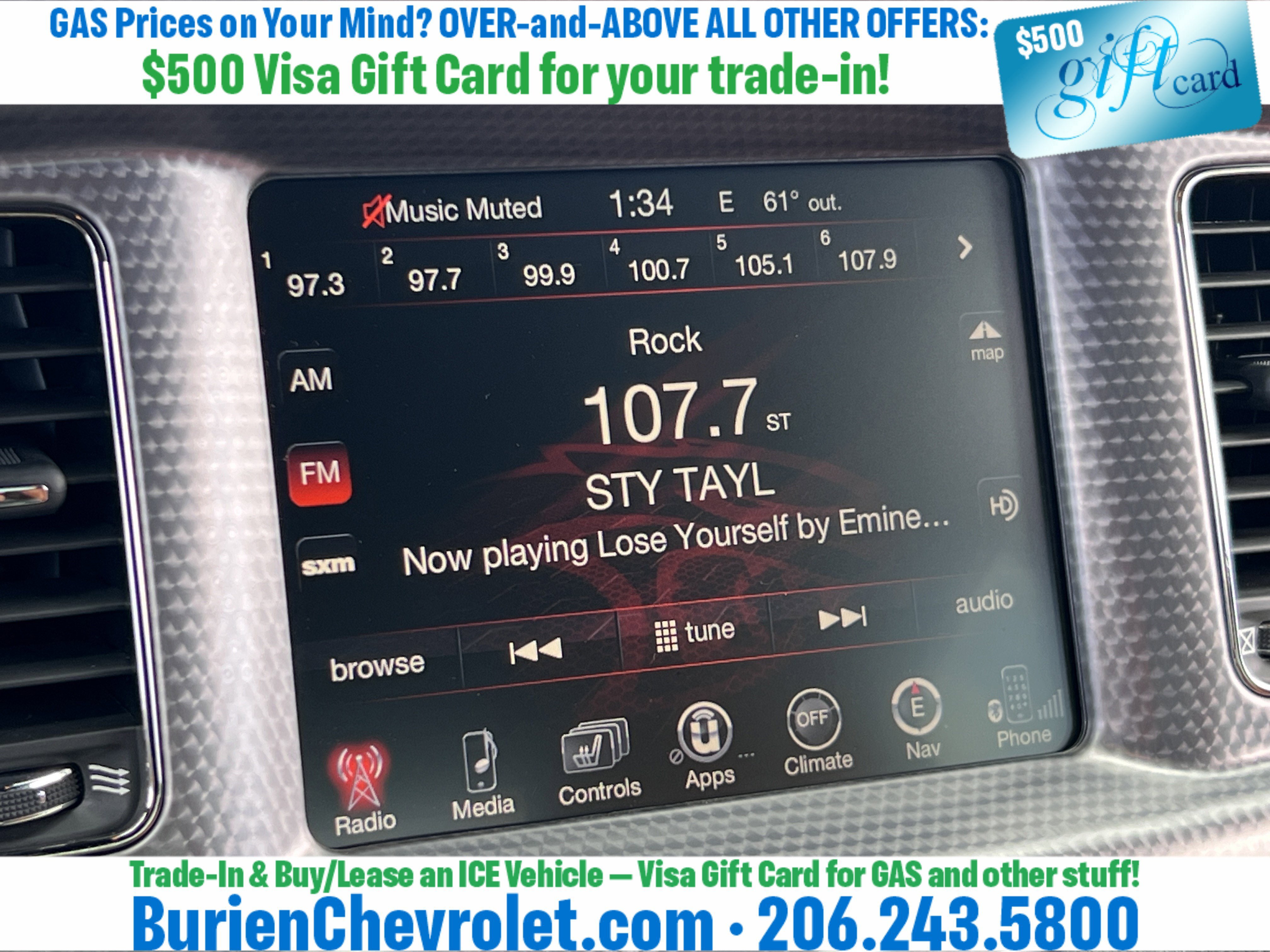 Used 2016 Dodge Charger SRT Hellcat w/ Harman/Kardon Audio Group RWD image 14