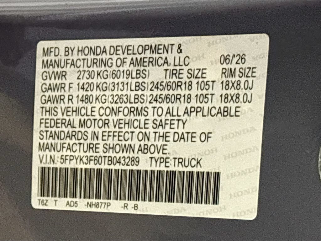 New 2026 Honda Ridgeline TrailSport image 26