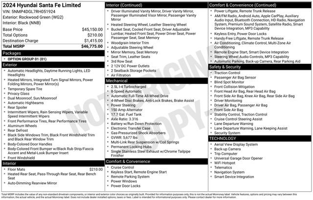 Used 2024 Hyundai Santa Fe Limited image 23