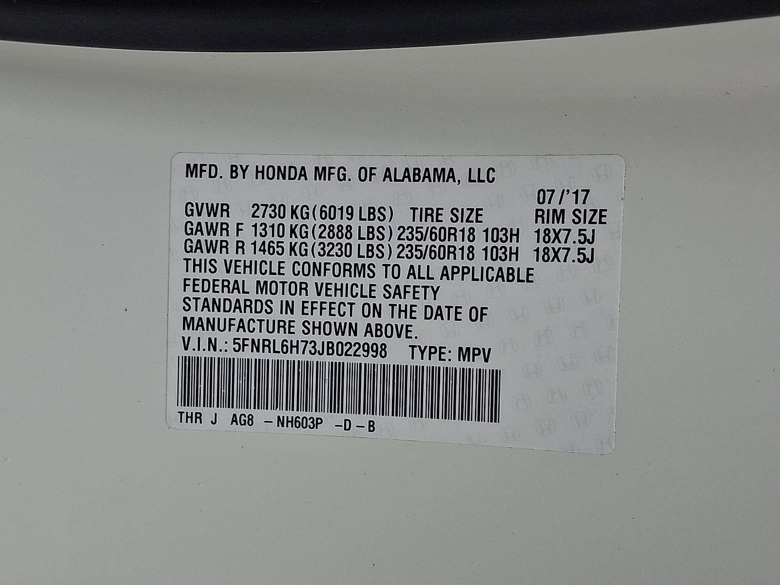 Used 2018 Honda Odyssey EX-L image 29
