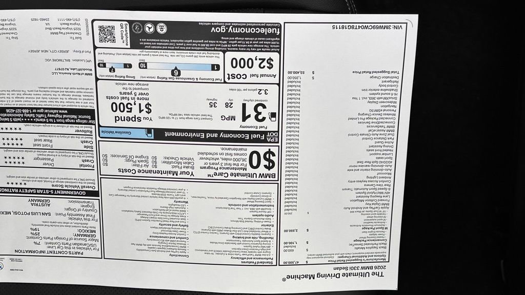 New 2026 BMW 330i Sedan w/ M Sport Package image 25