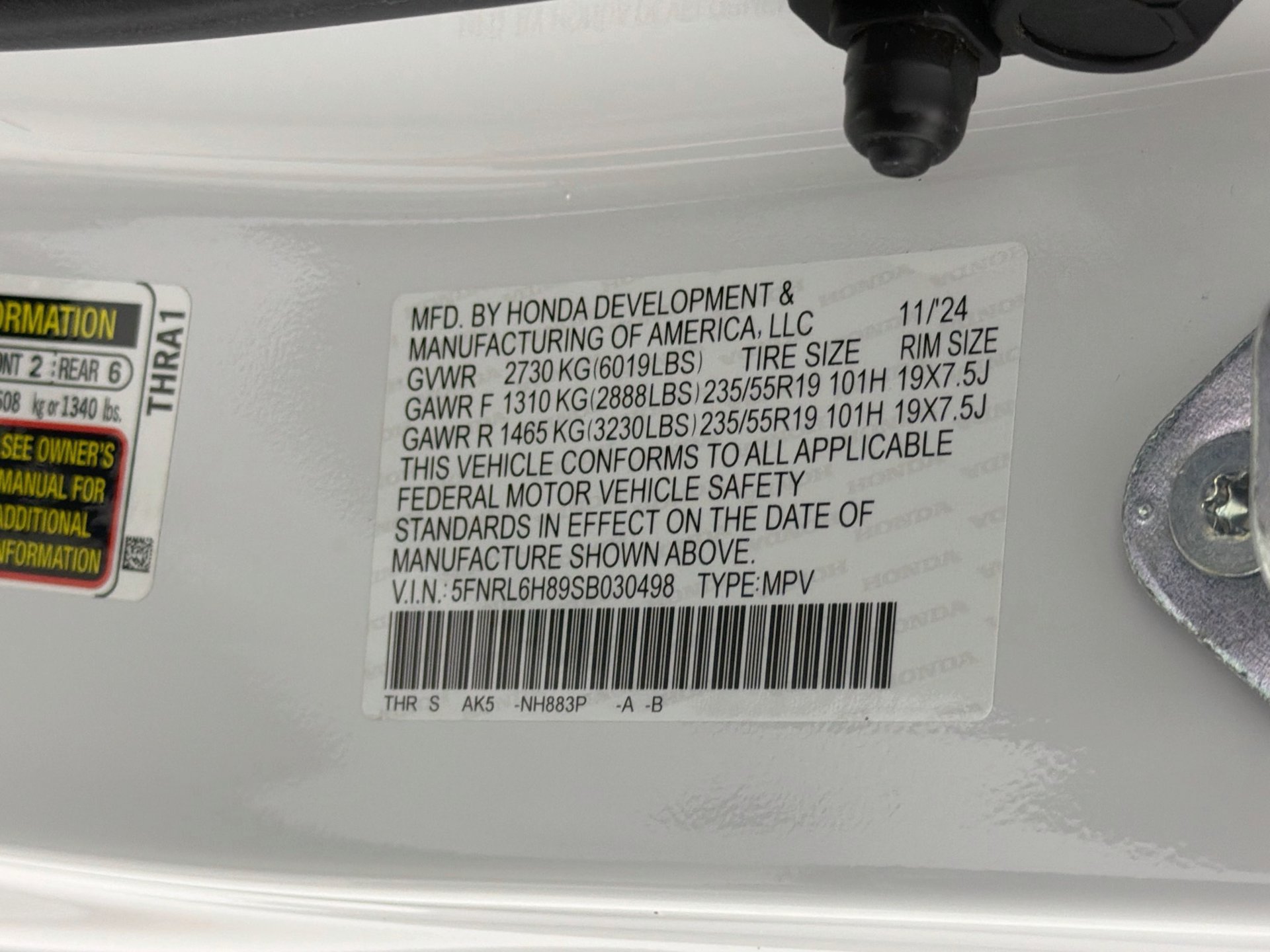 Certified 2025 Honda Odyssey Touring image 48