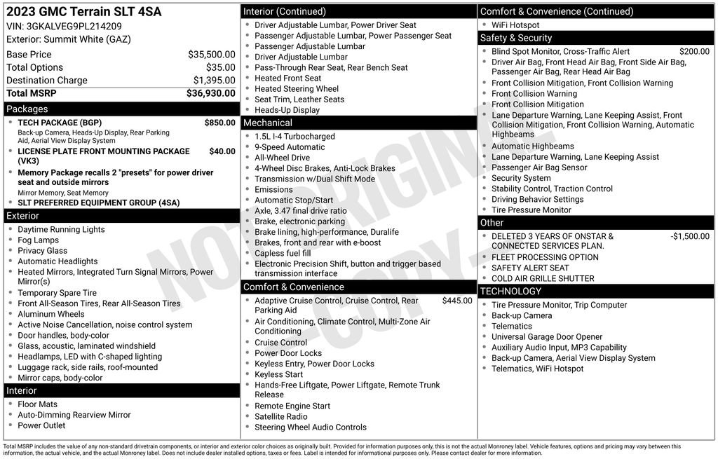 Used 2023 GMC Terrain SLT w/ Tech Package image 25