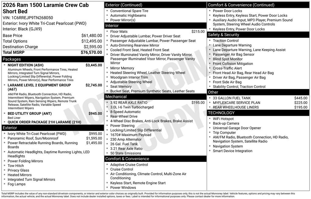 New 2026 RAM 1500 Laramie w/ Night Edition image 7