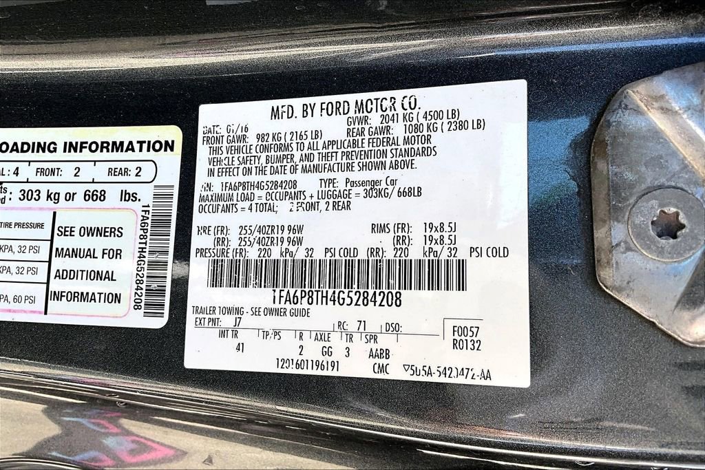 Used 2016 Ford Mustang Premium w/ Pony Package RWD image 33
