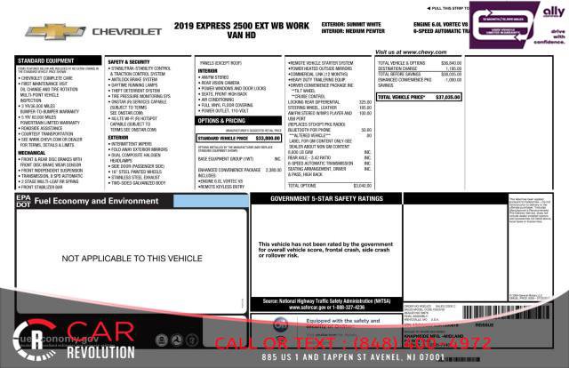 Used 2019 Chevrolet Express 2500 Extended w/ Enhanced Convenience Package image 12