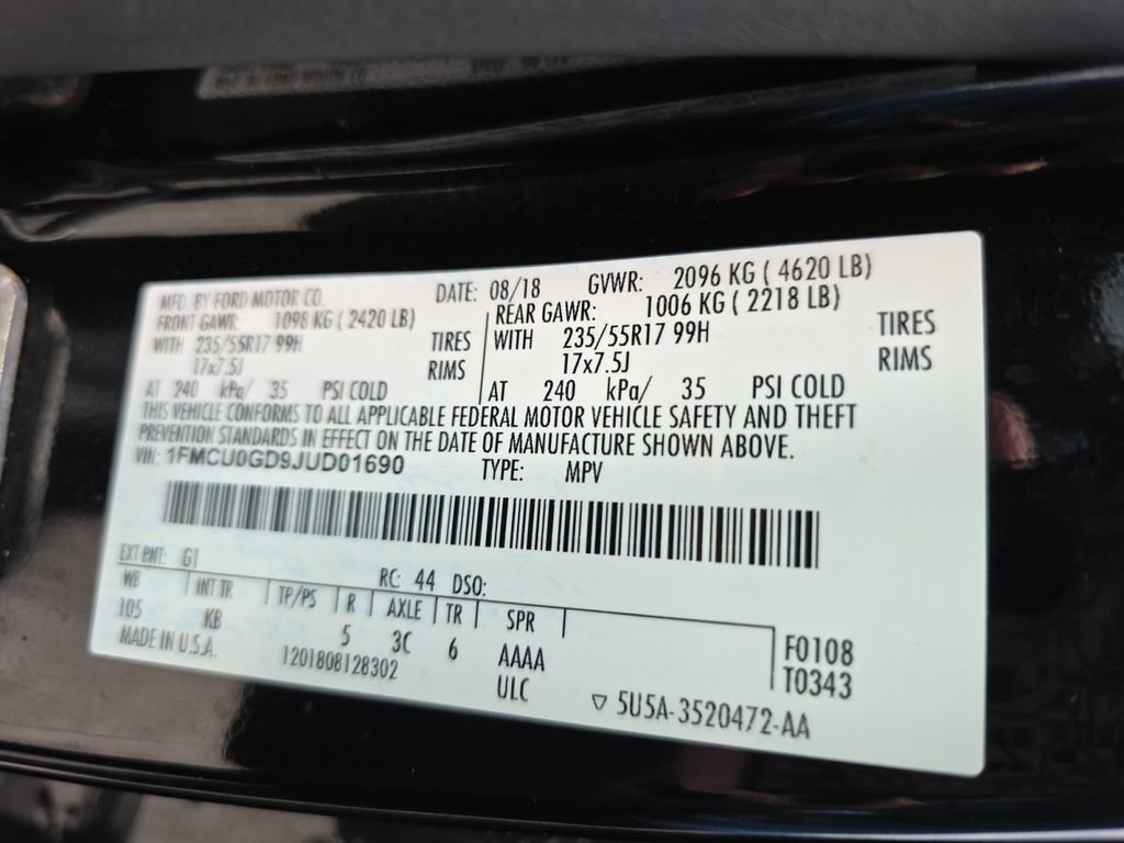 Used 2018 Ford Escape SE w/ SE Sync 3 Package FWD image 25