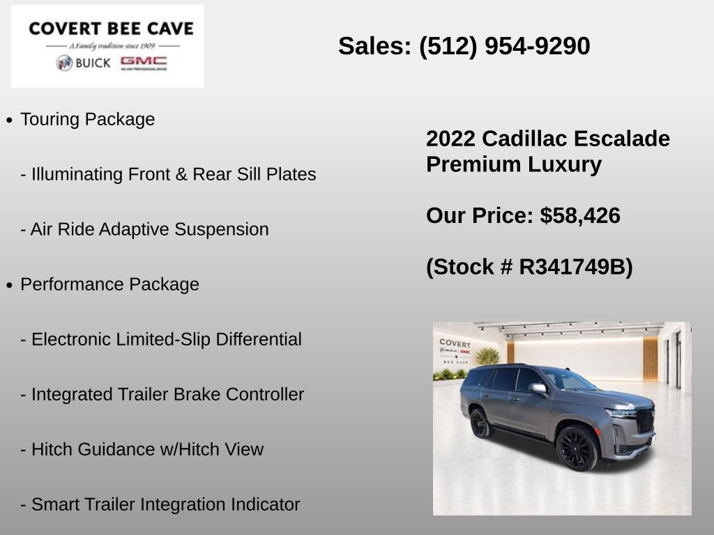 Used 2022 Cadillac Escalade Premium Luxury w/ Performance Package RWD image 25