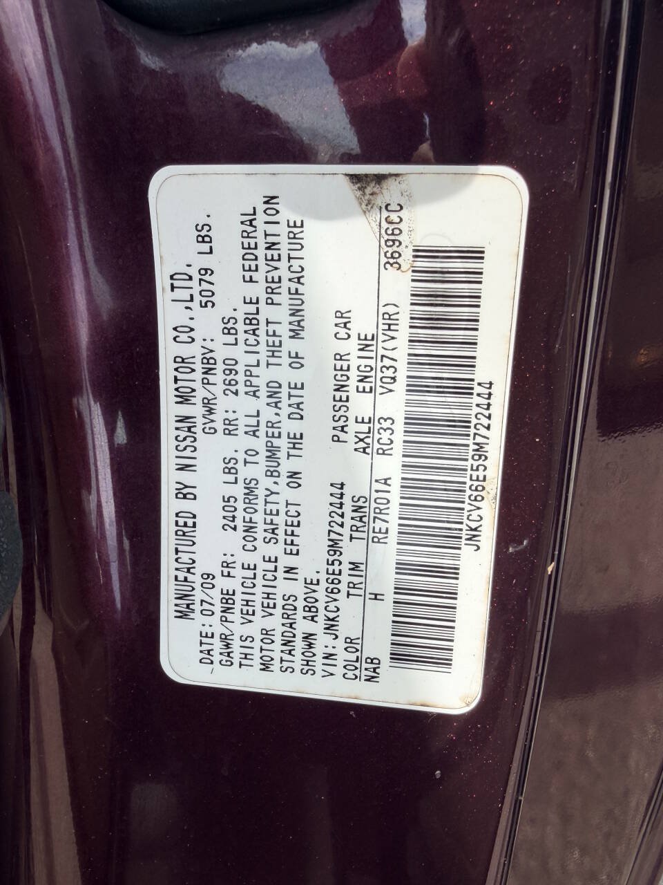 Used 2009 INFINITI G37 Convertible w/ Premium Pkg RWD image 15