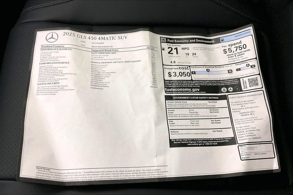 New 2025 Mercedes-Benz GLS 450 4MATIC image 14